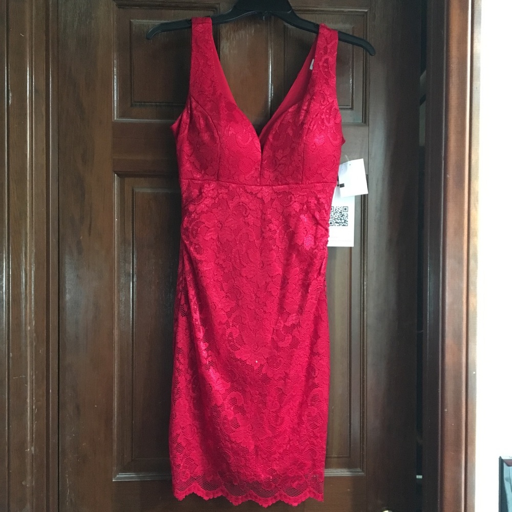 Women's Red Lace dress